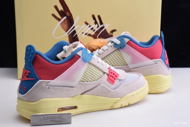 1st Kicks Shoes Retro 4 Ice Union Jordan Air Guava DC9533-800 0724